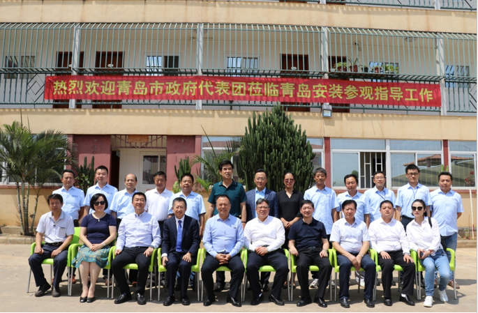 青島市政府代表團(tuán)到訪安哥拉，并到我司駐地參觀指導(dǎo)工作